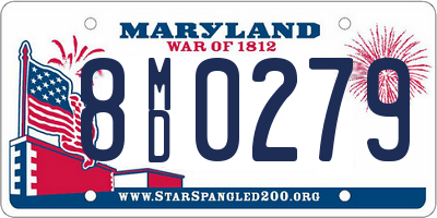 MD license plate 8MD0279