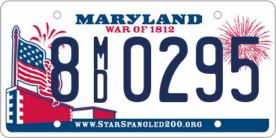 MD license plate 8MD0295