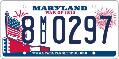 MD license plate 8MD0297