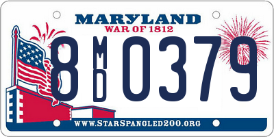MD license plate 8MD0379