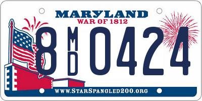 MD license plate 8MD0424