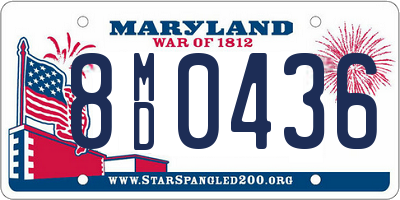 MD license plate 8MD0436