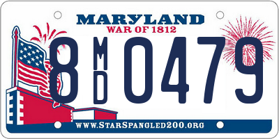 MD license plate 8MD0479