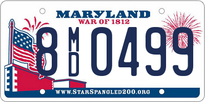 MD license plate 8MD0499