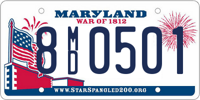 MD license plate 8MD0501