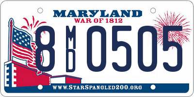 MD license plate 8MD0505