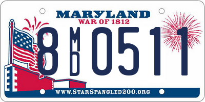 MD license plate 8MD0511