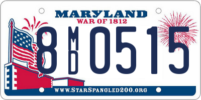 MD license plate 8MD0515