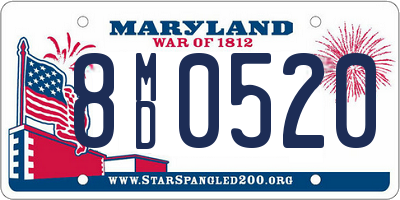 MD license plate 8MD0520