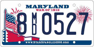 MD license plate 8MD0527