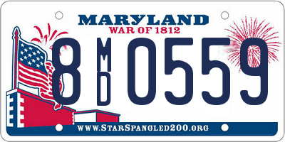 MD license plate 8MD0559