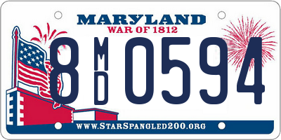 MD license plate 8MD0594