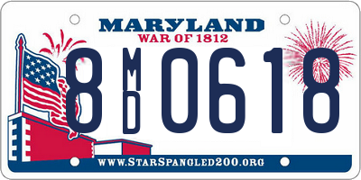 MD license plate 8MD0618