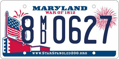 MD license plate 8MD0627