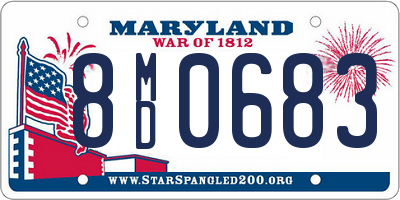 MD license plate 8MD0683