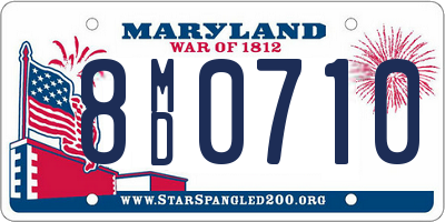 MD license plate 8MD0710