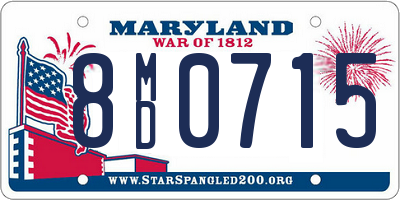 MD license plate 8MD0715