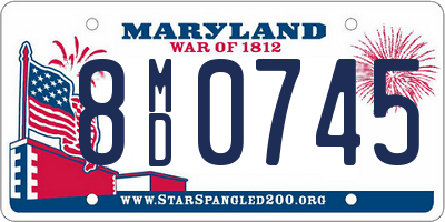 MD license plate 8MD0745