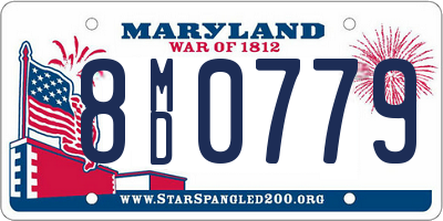 MD license plate 8MD0779