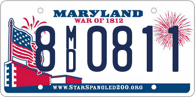 MD license plate 8MD0811