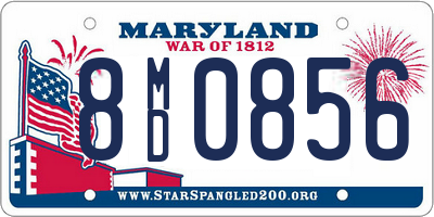 MD license plate 8MD0856