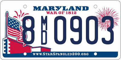 MD license plate 8MD0903