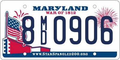 MD license plate 8MD0906