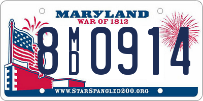 MD license plate 8MD0914