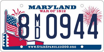 MD license plate 8MD0944
