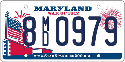 MD license plate 8MD0979