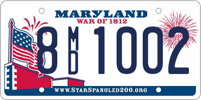 MD license plate 8MD1002