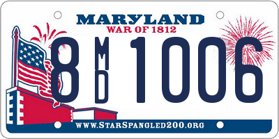 MD license plate 8MD1006