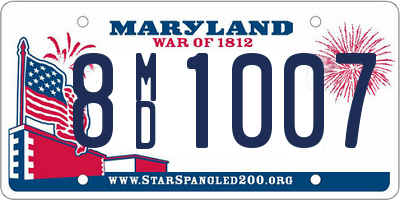 MD license plate 8MD1007