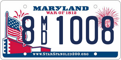 MD license plate 8MD1008