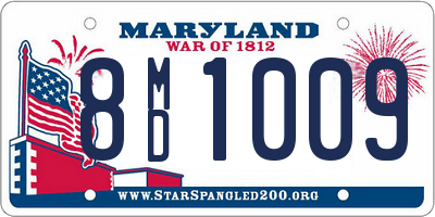 MD license plate 8MD1009