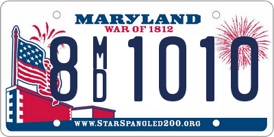 MD license plate 8MD1010