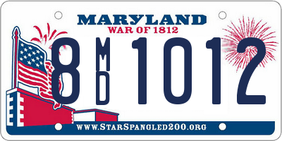 MD license plate 8MD1012