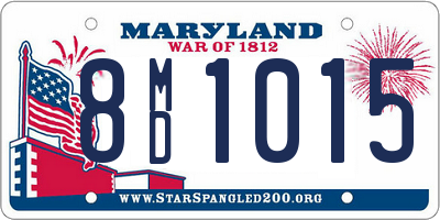 MD license plate 8MD1015