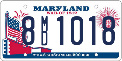 MD license plate 8MD1018