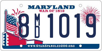 MD license plate 8MD1019