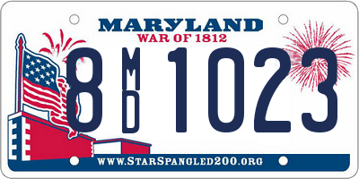 MD license plate 8MD1023