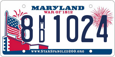 MD license plate 8MD1024