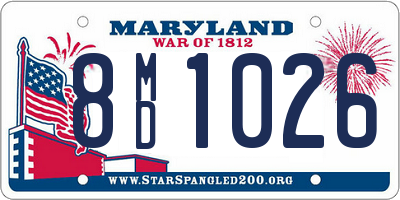 MD license plate 8MD1026