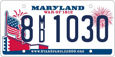 MD license plate 8MD1030