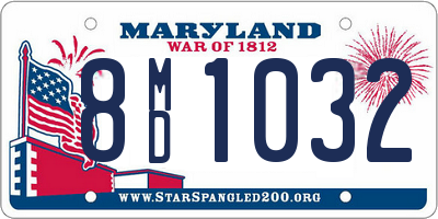 MD license plate 8MD1032