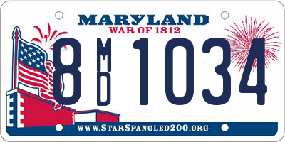 MD license plate 8MD1034