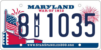 MD license plate 8MD1035