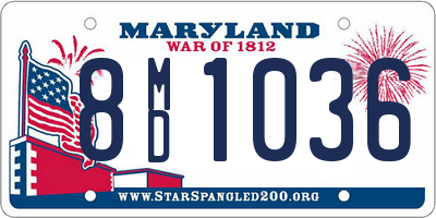 MD license plate 8MD1036