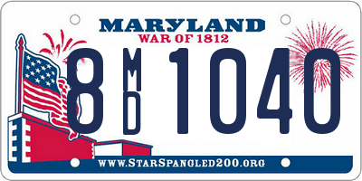 MD license plate 8MD1040