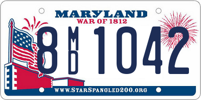 MD license plate 8MD1042